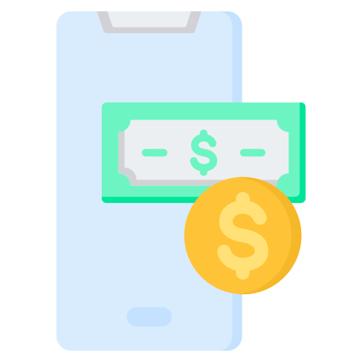 Mobile money Generic color fill icon