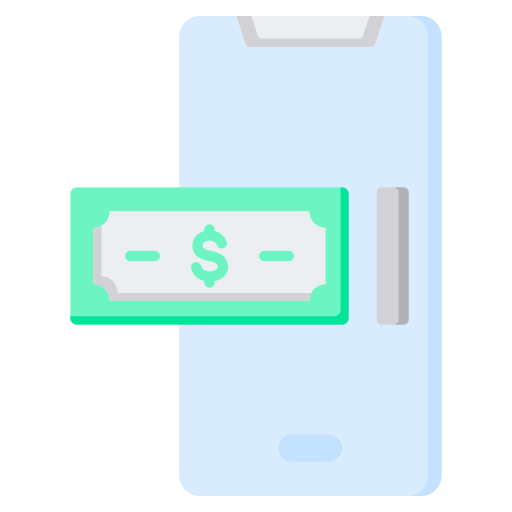 mobilne pieniądze Generic color fill ikona