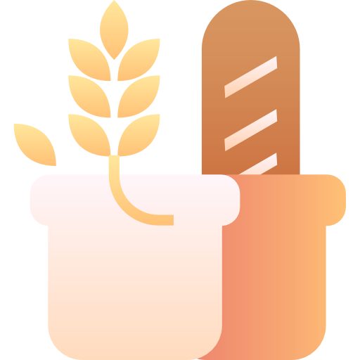 Цельнозерновой хлеб Generic Flat Gradient иконка