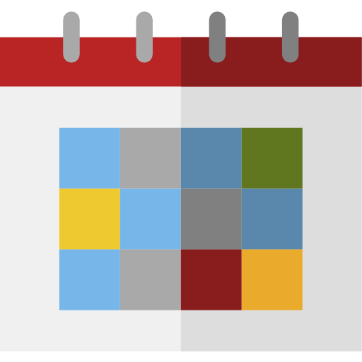 kalender Octopocto Flat icoon