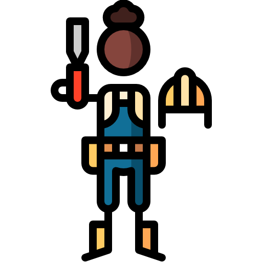 die architektur Puppet Characters Lineal Color icon