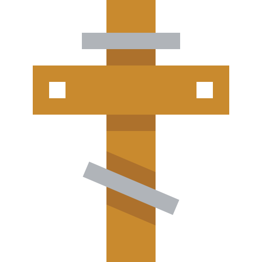croce bizantina Pixelmeetup Flat icona
