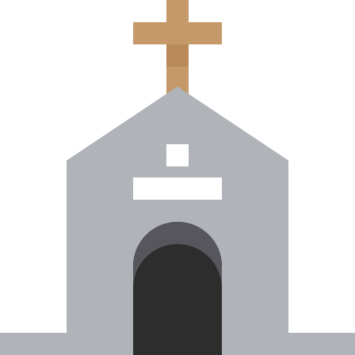 Церковь Pixelmeetup Flat иконка