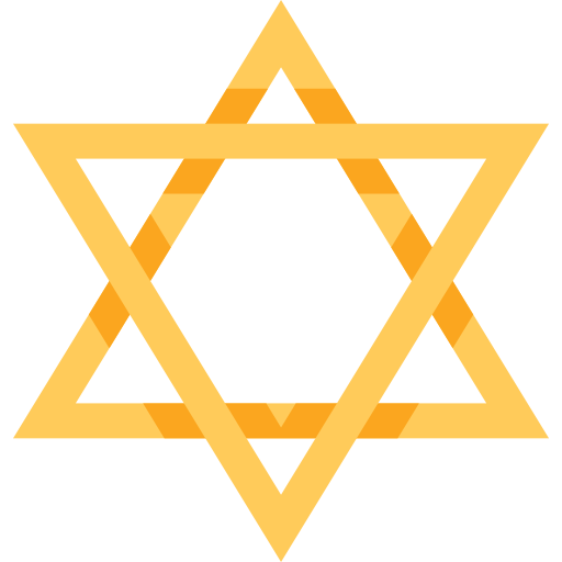 judío Pixelmeetup Flat icono