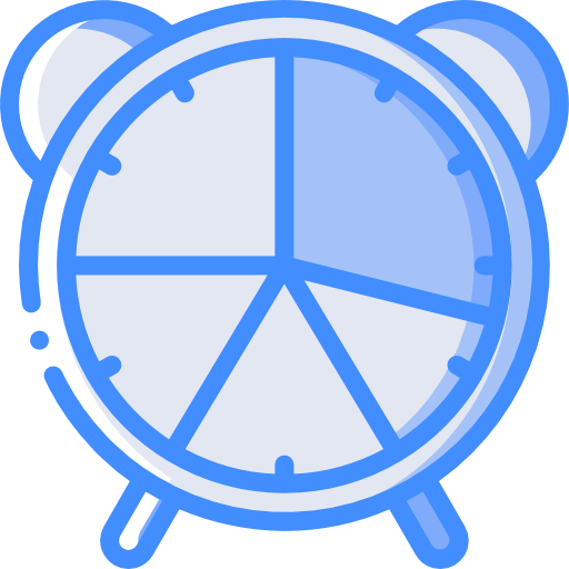 Alarm clock Basic Miscellany Blue icon