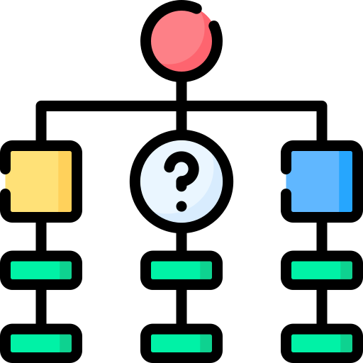 diagramma organizzativo Special Lineal color icona