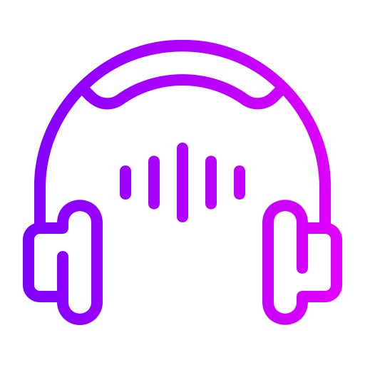 guia de audio Generic gradient outline icono