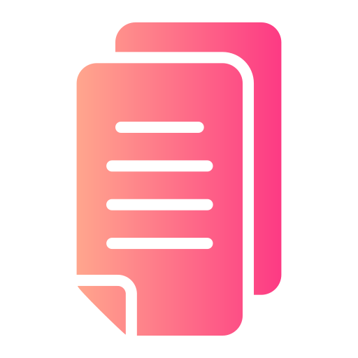 Document Generic gradient fill icon