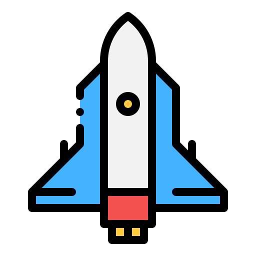 スペースシャトル Generic color lineal-color icon