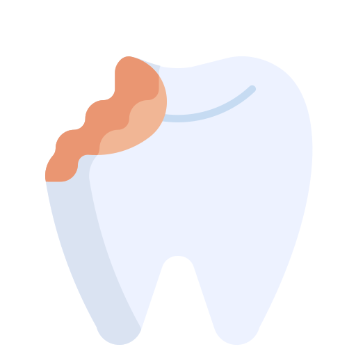 diente quebrado Generic color fill icono