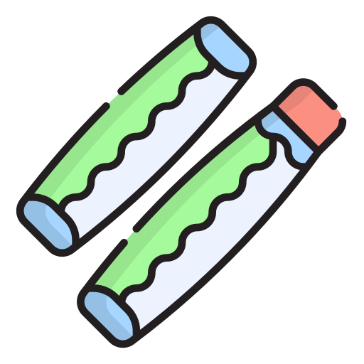 Chewing gum Generic color lineal-color icon
