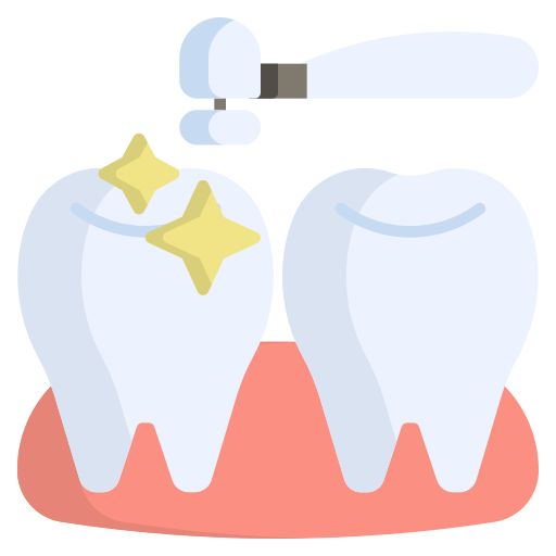 Dental cleaning Generic color fill icon