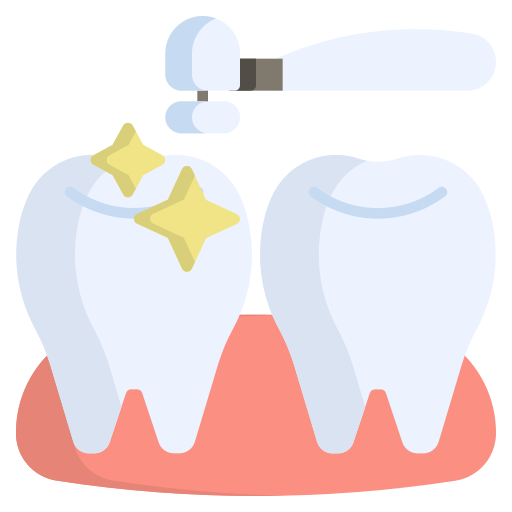 pulizia dentale Generic color fill icona