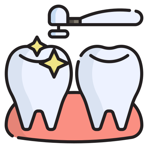 치과 청소 Generic color lineal-color icon