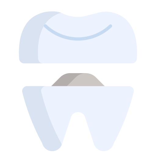 Зубная коронка Generic color fill иконка