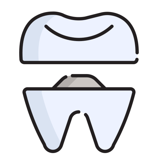 Зубная коронка Generic color lineal-color иконка