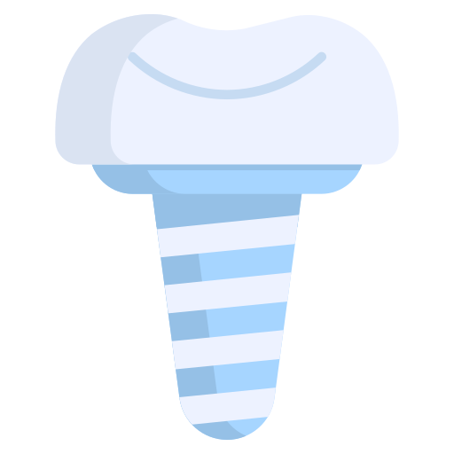Зубной имплантат Generic color fill иконка