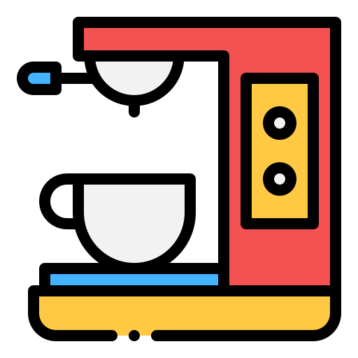 커피 머신 Generic color lineal-color icon