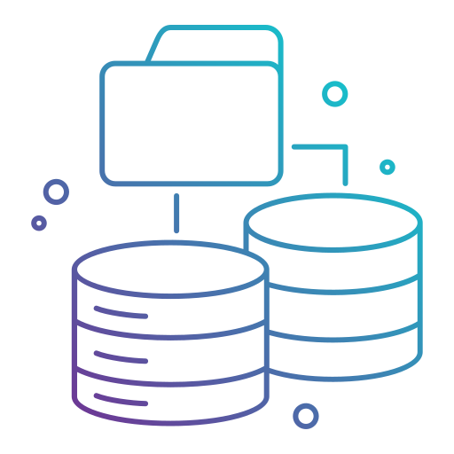 stockage Generic gradient outline Icône