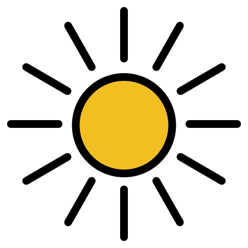 soleil Generic color lineal-color Icône