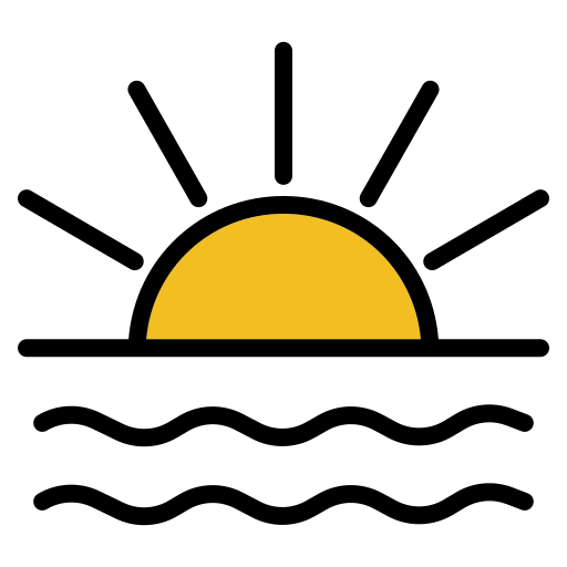 coucher de soleil Generic color lineal-color Icône