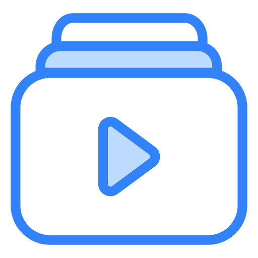 Video library Generic color lineal-color icon