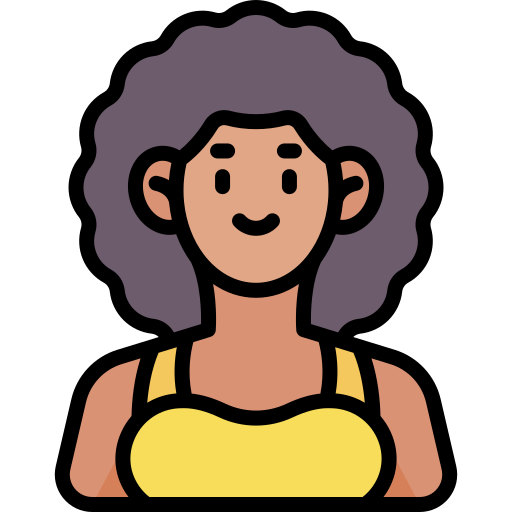 흑인 여성 Generic color lineal-color icon