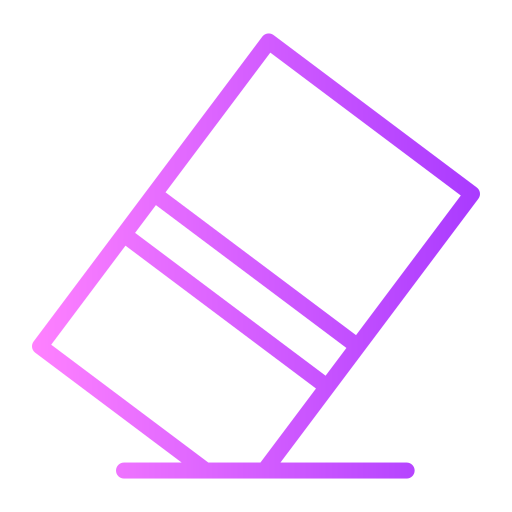 Eraser Generic gradient outline icon