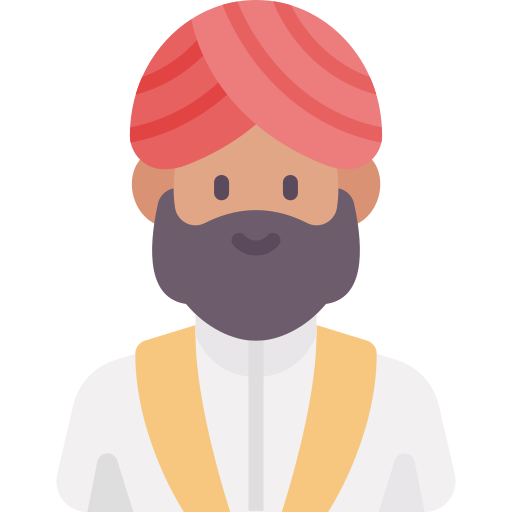 インド人男性 Generic color fill icon