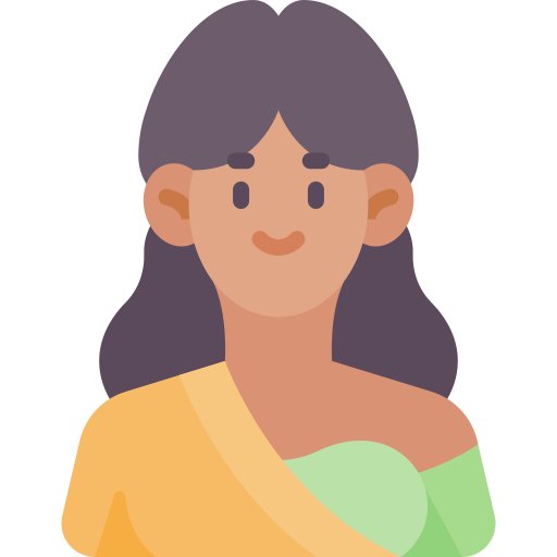 femme indienne Generic color fill Icône