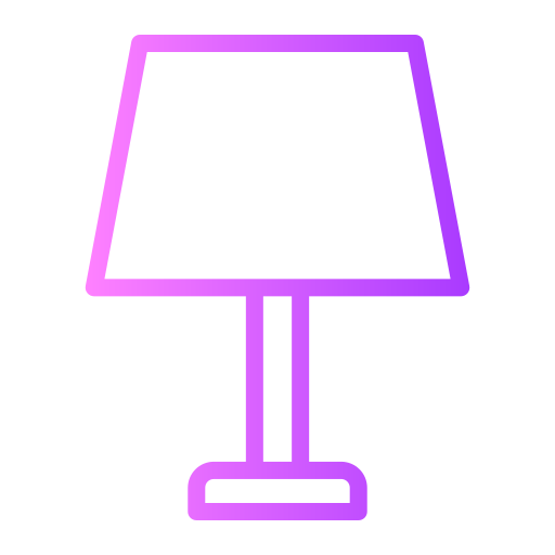 lâmpada de mesa Generic gradient outline Ícone