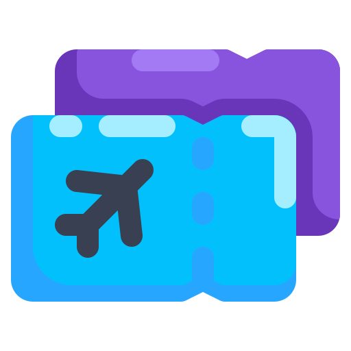 Ticket airline Generic color fill icon