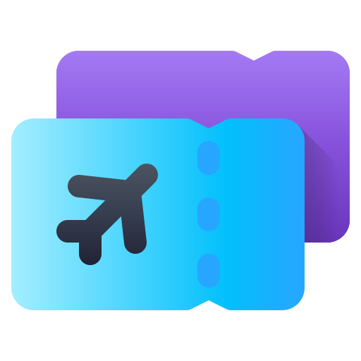 Ticket airline Generic gradient fill icon