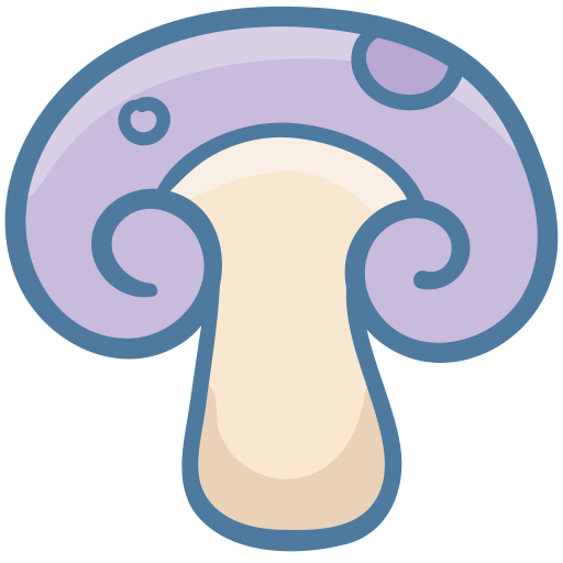 fungo Generic color hand-drawn icona