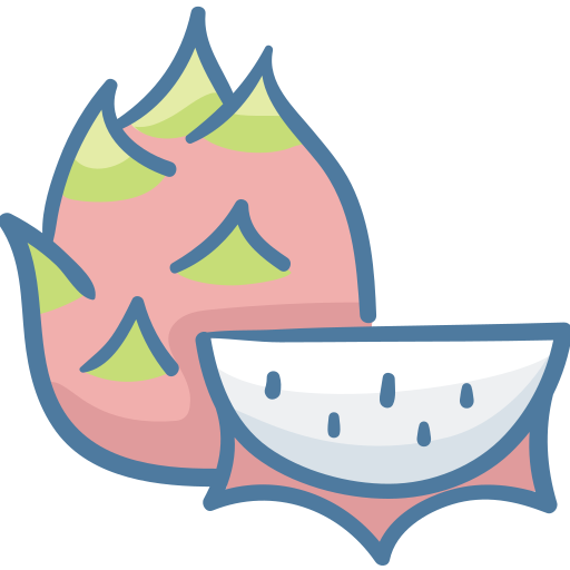 ドラゴンフルーツ Generic color hand-drawn icon