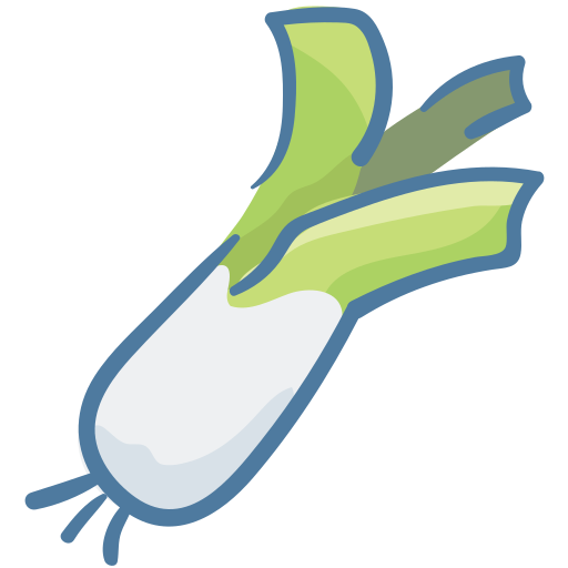 cebolla verde Generic color hand-drawn icono