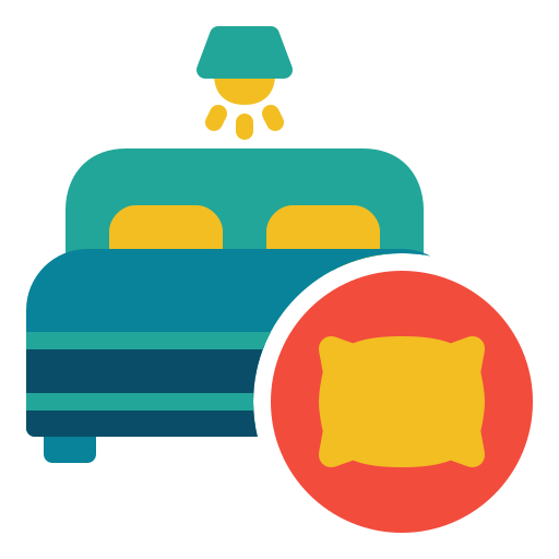 Bed Generic color fill icon
