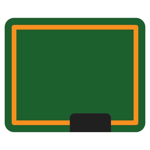 tablica szkolna Generic color fill ikona