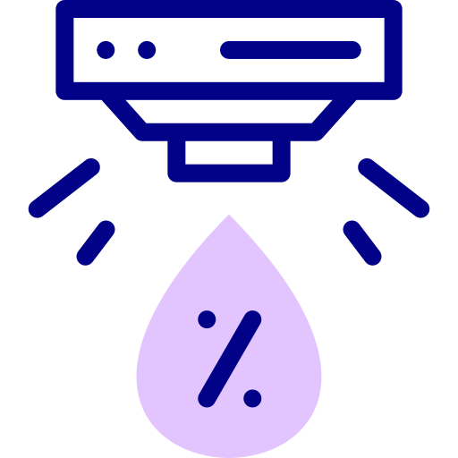湿度センサー Detailed Mixed Lineal color icon