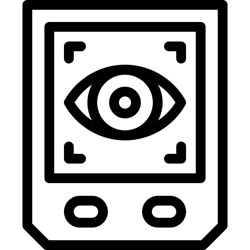 Eye sensor Detailed Mixed Lineal icon