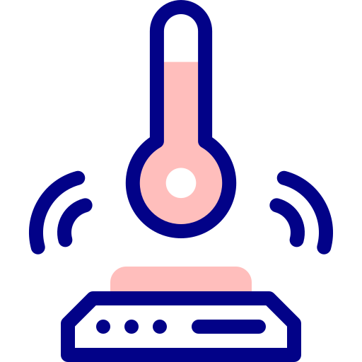 sensor de temperatura Detailed Mixed Lineal color icono