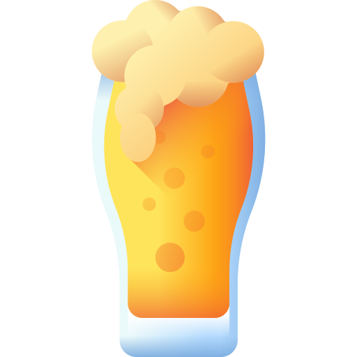 cerveza 3D Color icono