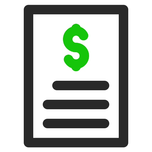 financieel document Generic color lineal-color icoon