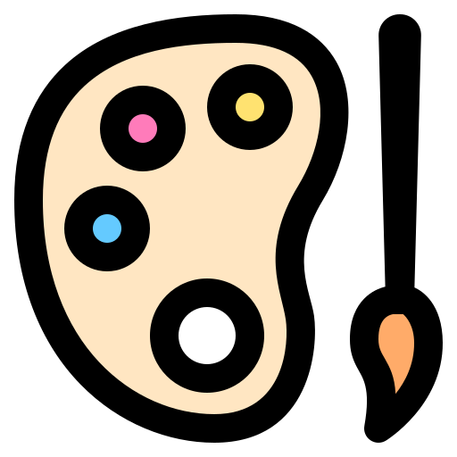 paleta Generic color lineal-color icono