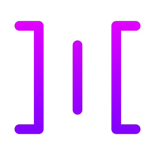 uitlijning in het midden Generic gradient outline icoon