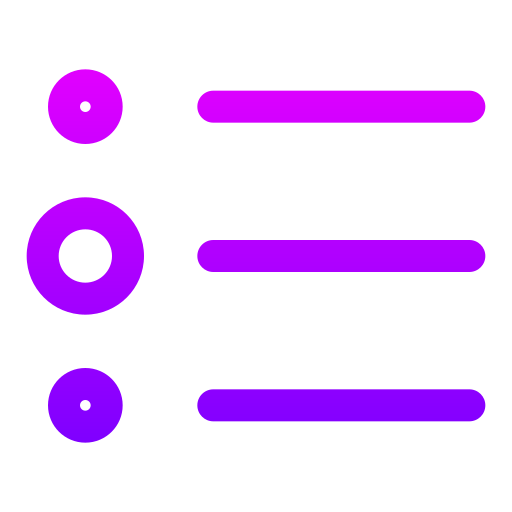 liste Generic gradient outline Icône