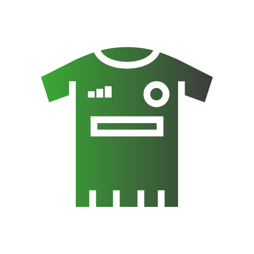 koszulka piłkarska Generic gradient fill ikona