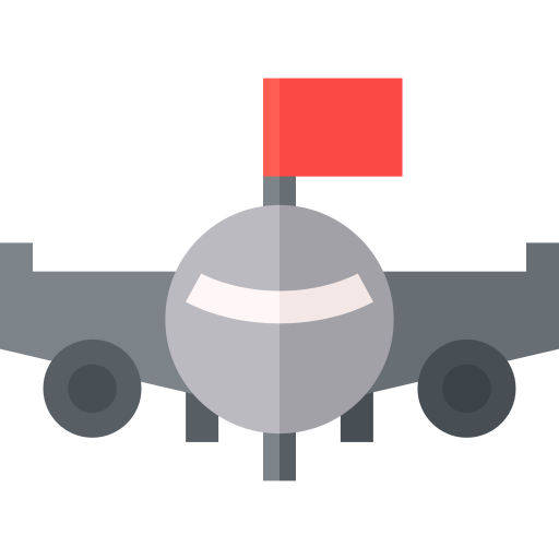bandiera dell'aeroplano Basic Straight Flat icona
