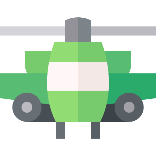 hélicoptère apache Basic Straight Flat Icône