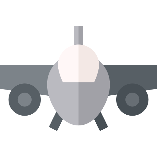 jet da combattimento Basic Straight Flat icona